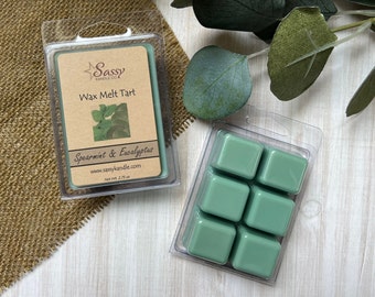 SPEARMINT & EUCALYPTUS | Wax Melt Tart | Wax Tart | Wax Melt | Phthalate Free | Soy Blend | Sassy Kandle Co.