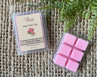 FRESH CUT ROSES | Wax Melt Tart | Wax Tart | Wax Melt | Phthalate Free | Soy Blend | Sassy Kandle Co.