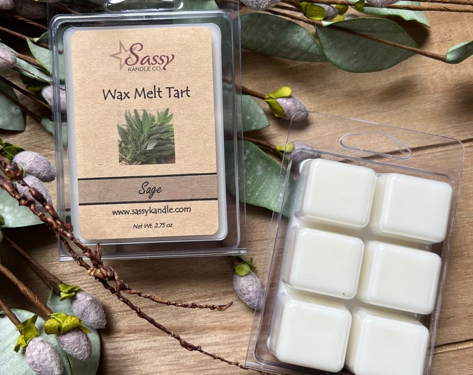 SAGE | Wax Melt Tart | Wax Tart | Wax Melt | Phthalate Free | Soy Blend | Sassy Kandle Co.