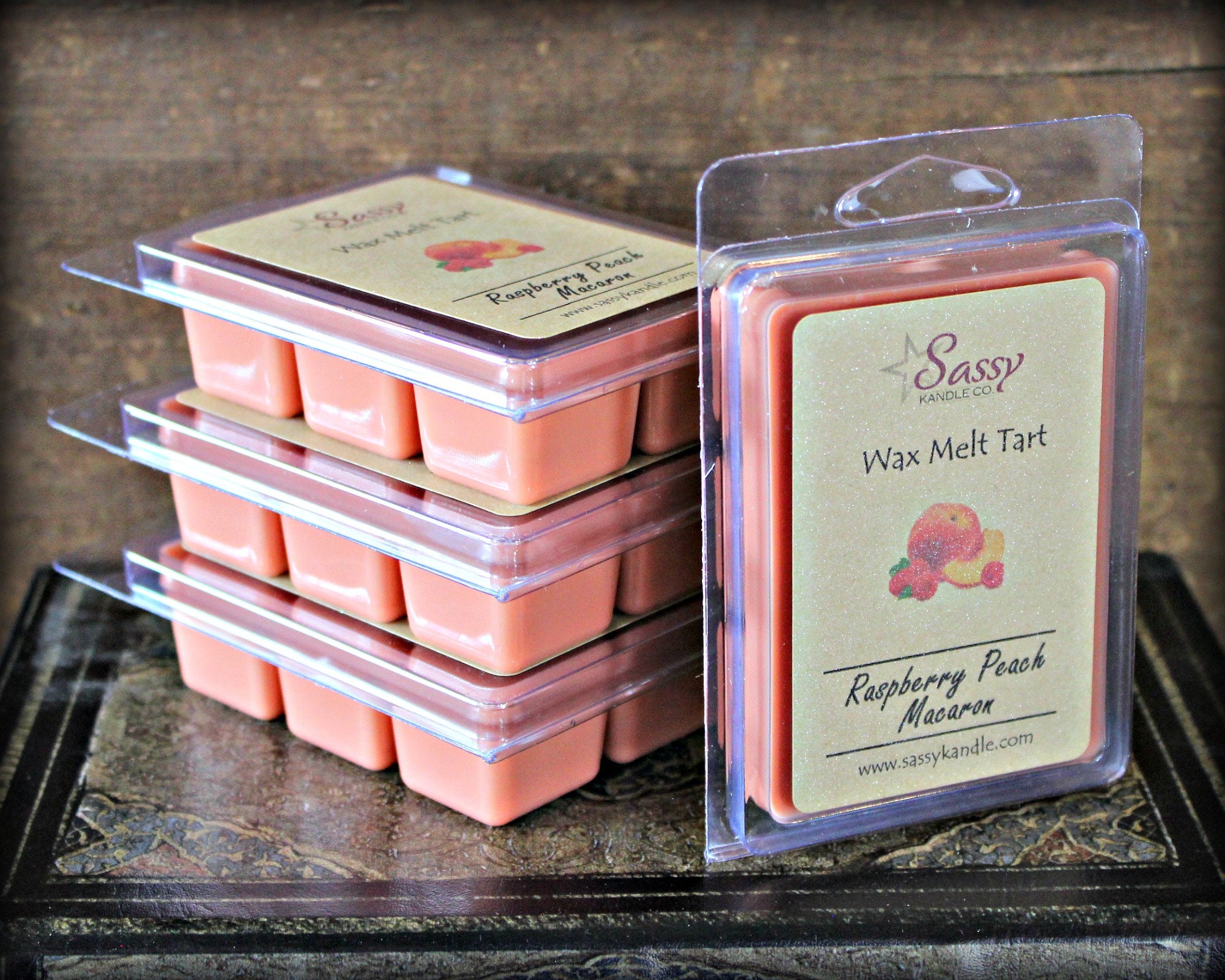 RASPBERRY PEACH MACARON Wax Melt Tart Wax Tart Wax Melt