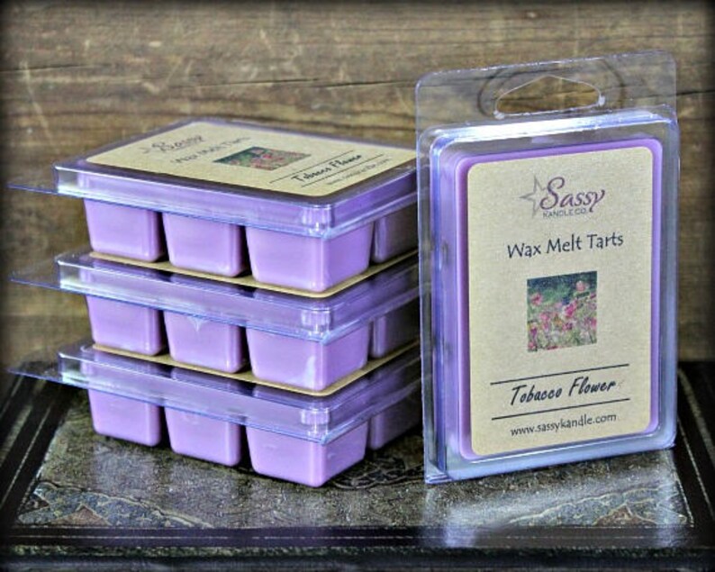 Phthalate Free Wax Melt Tart Wax Tart Soy Blend Wax Melt TOBACCO FLOWER Sassy Kandle Co.