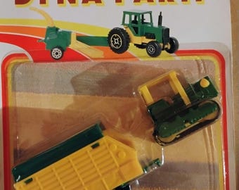 Zyll Zylmex Dyna Farm John Deere Tractor and Wagon