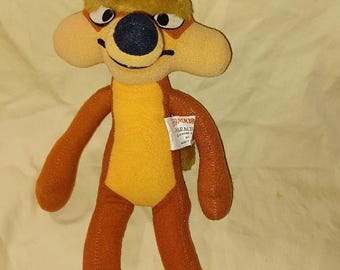 Wile E Coyote 1971 Warner Brothers Characters by Mighty Stars - 14" Stuffed Toy