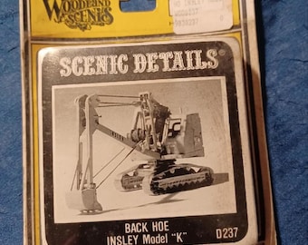 Woodland Scenics Back Hoe Insley Model "K" - D237 - HO Scale Kit