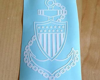 US Coast Guard Chief Vinyl Decal!