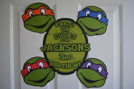 Teenage Mutant Ninja Turtles Decorations Free Shipping Etsy