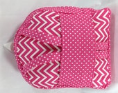 18 quot Doll Tag Along Backpack - Candy Pink and White Print