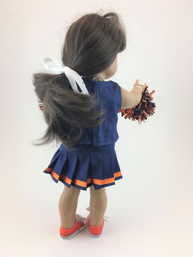 Doll Cheerleading Uniform for 18 Doll, Cheerleading Outfit for Dolls