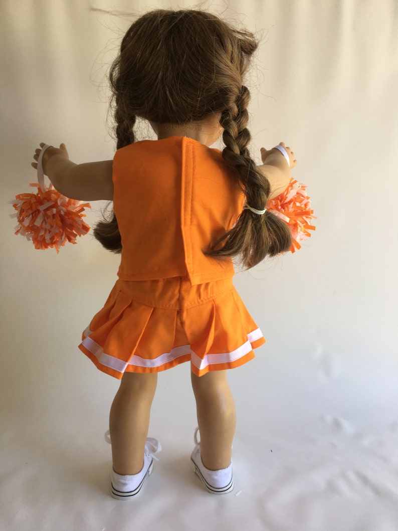 18 Doll Cheerleading Outfit and Matching Pompoms Etsy