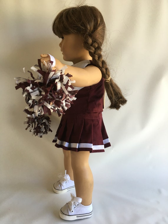 18 Doll Cheer Outfit With Mississippi State Logo and Matching Pompoms Etsy