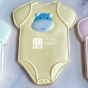 Galletas de azúcar decoradas con temática de safari y jungla, 1 docena de galletas, baby shower, cumpleaños, recuerdo comestible, mesa de postres, jirafa, león, elefante, imagen 3