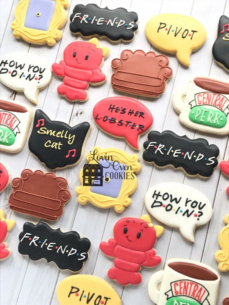 Buy Friends TV Show Decorated Sugar Cookies 1 Dozen Online in India Etsy