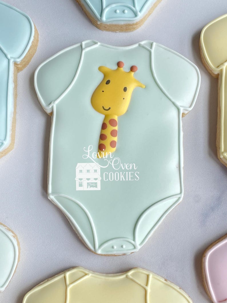 Galletas de azúcar decoradas con temática de safari y jungla, 1 docena de galletas, baby shower, cumpleaños, recuerdo comestible, mesa de postres, jirafa, león, elefante, imagen 2