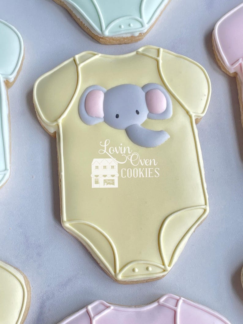 Galletas de azúcar decoradas con temática de safari y jungla, 1 docena de galletas, baby shower, cumpleaños, recuerdo comestible, mesa de postres, jirafa, león, elefante, imagen 6