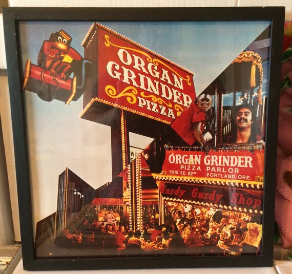 Vintage Album Cover in Picture Frame Organ Grinder Pizza Etsy