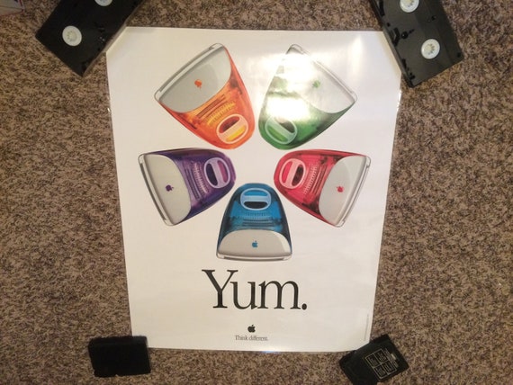 Classic Apple iMac Poster/"Yum./"Multiple SizesReproduction