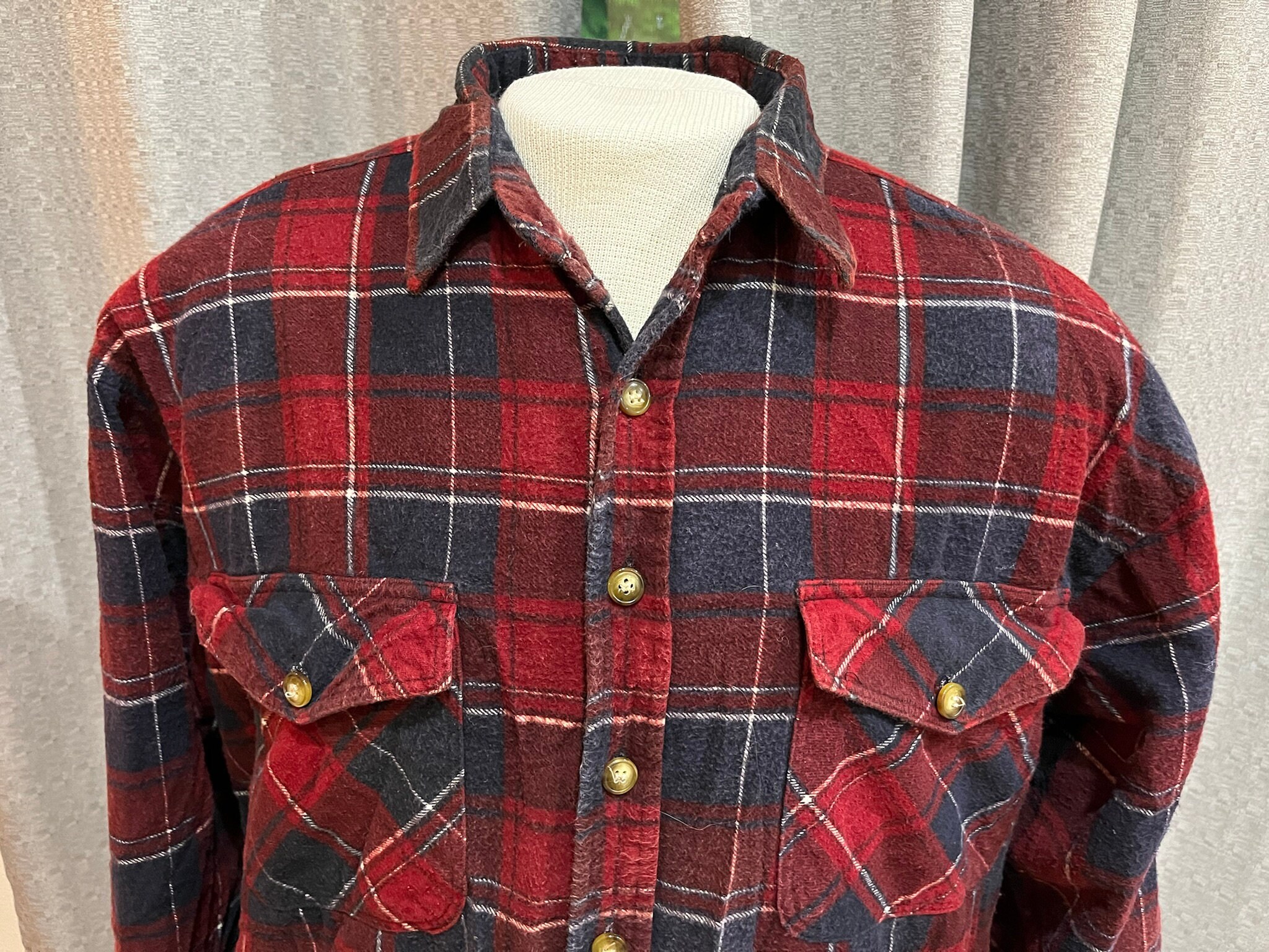 thick wool flannel shirt