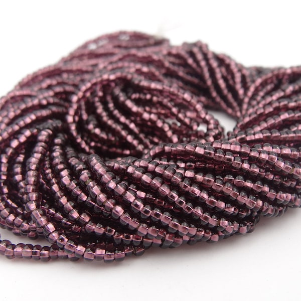 10/0 Amethyst Silver Lined Seed Bead  3 Strands