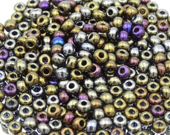 Czech Glass 10/0 Seed Bead Brown Iris  20 Grams