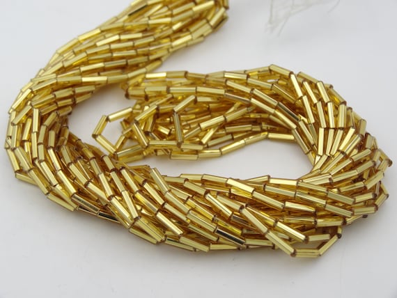 Silver Lined Golden Yellow - Bugle, #3 25g Silver Lined Golden Yellow - Bugle, #3 25g