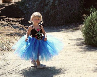 Princess Anna Tutu Dres, Frozen inspired tulle dress