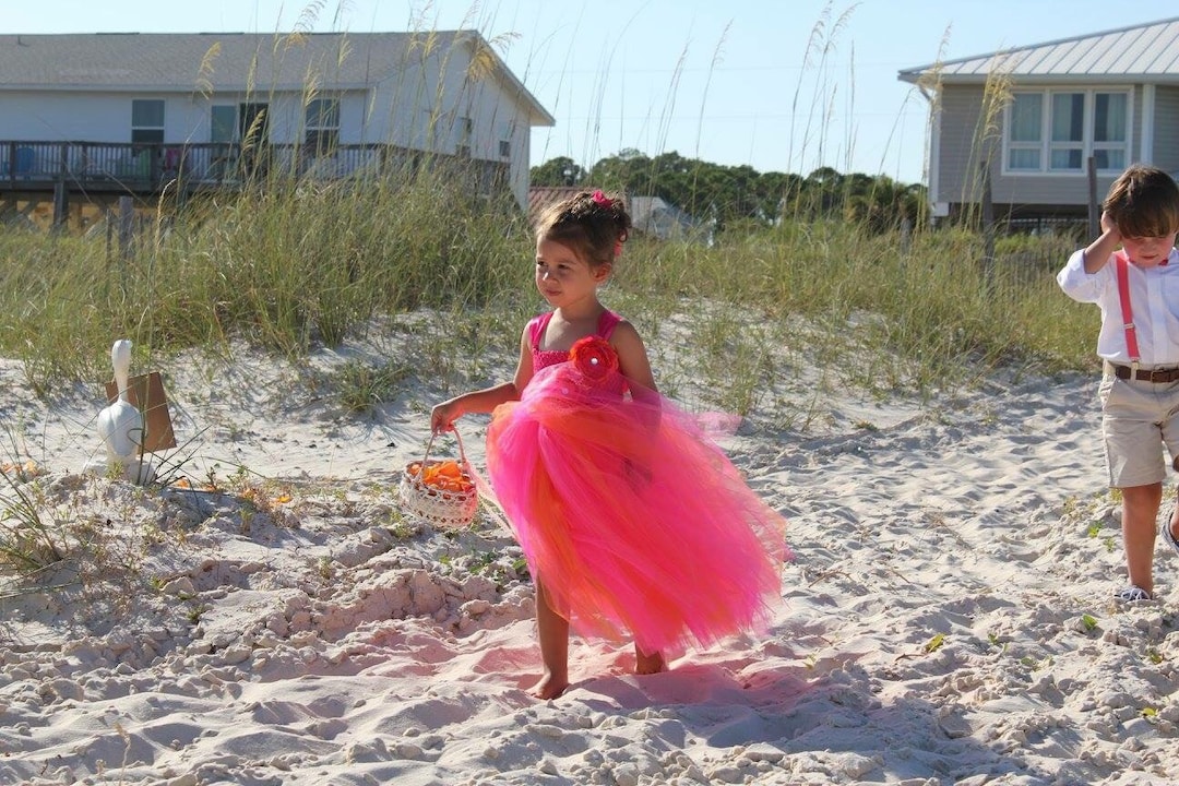 Hot Pink and Orange Fancy Tutu Dress for Infants, Toddlers, Girls,  Customizable - Etsy