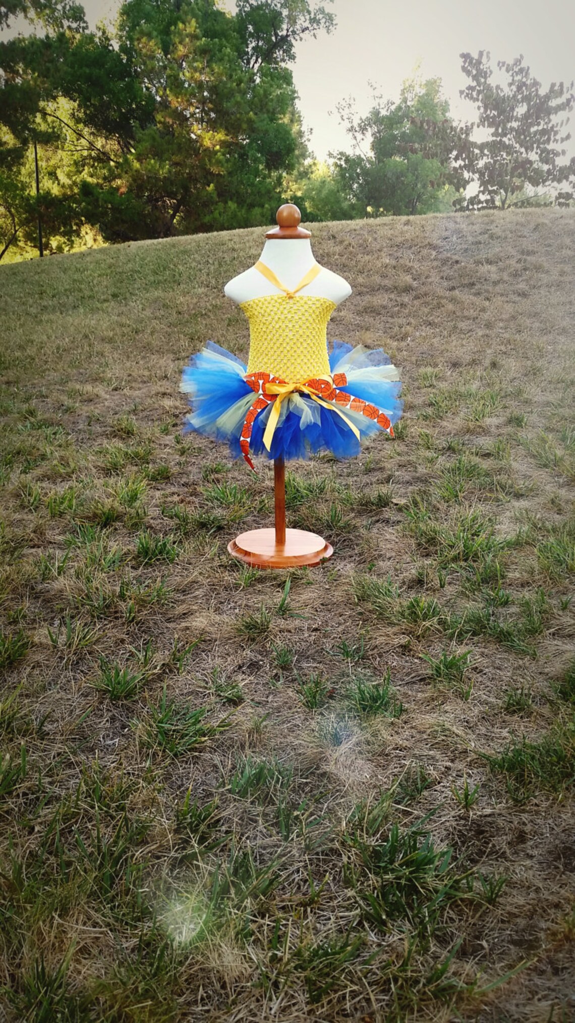 Blue and Yellow Basketball Baby Girls Tutu Dress Golden State Etsy