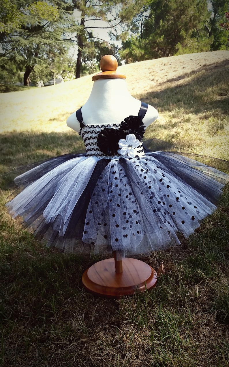 Fancy Black and White Tulle Dress for Infants Baby Girls Etsy