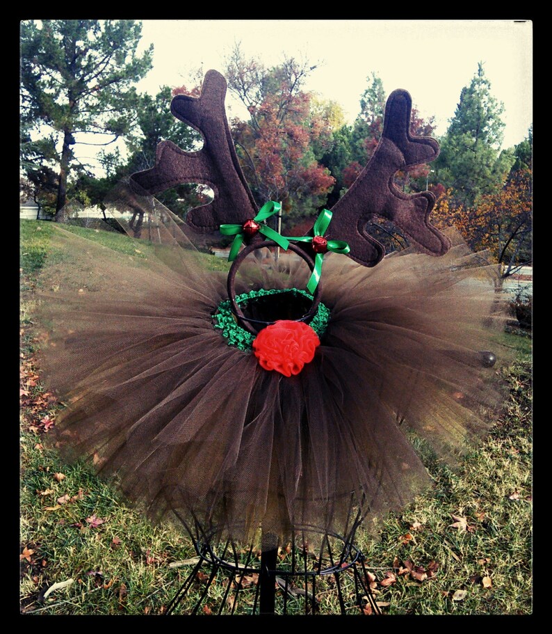 Reindeer Top Skirt - Large Band