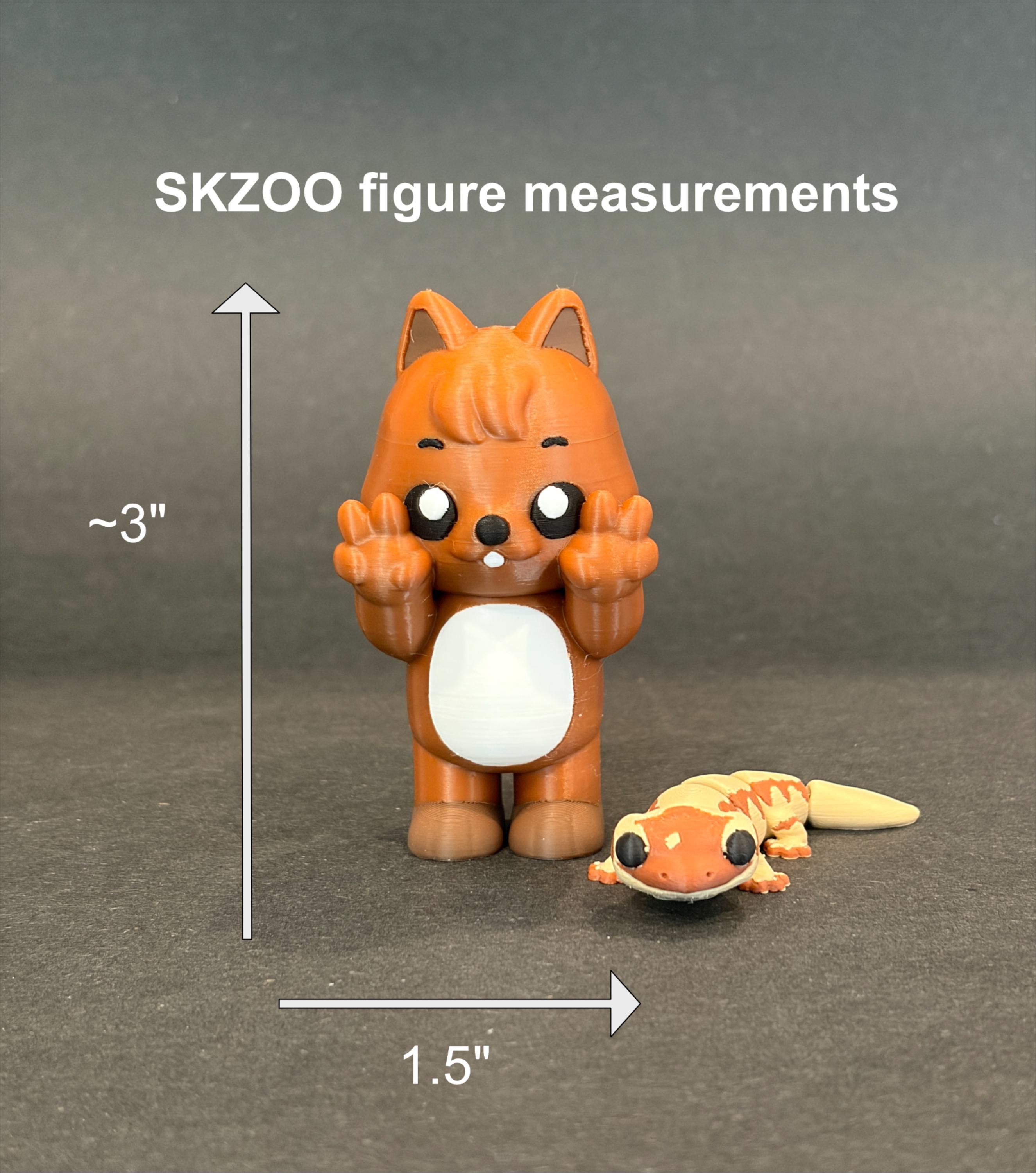 Minsung Family SKZOO Figures, Han Quokka, Leebit, Richard Gecko
