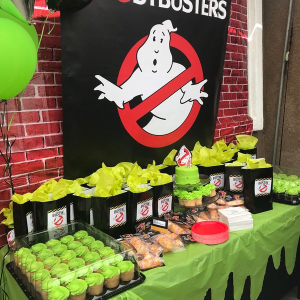 Ghostbusters Party Sign Backdrop