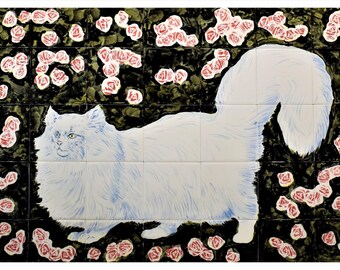 Fine Art Ceramics Decorative Handmade Ceramic Tile Of Chat Noir F103 Gift For Her Unique Gifts Birthday Gift Housewarming Gifts Gift Ideas Gift For Hem Art Collectibles Fine Art Ceramics Decorative Handmade Ceramic Tile Of Chat Noir F103 Gift For Her Unique Gifts Birthday Gift Housewarming Gifts Gift Ideas Gift For Hem Art Collectibles