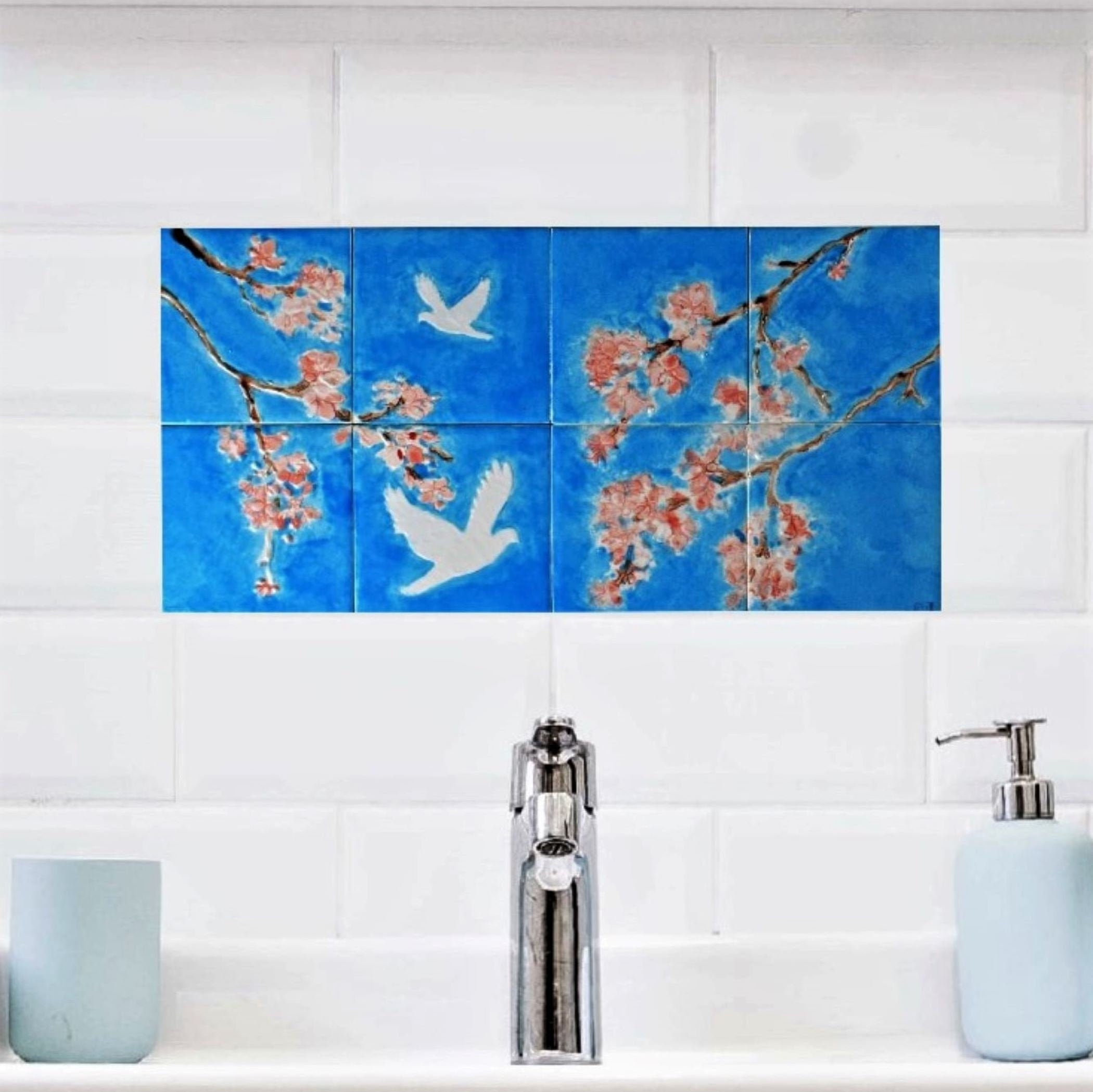Mucha Accent Tile Mural Kitchen Bathroom Backsplash Art Ceramic Poster girl A Mucha Accent Tile Mural Kitchen Bathroom Backsplash Art Ceramic Poster girl A