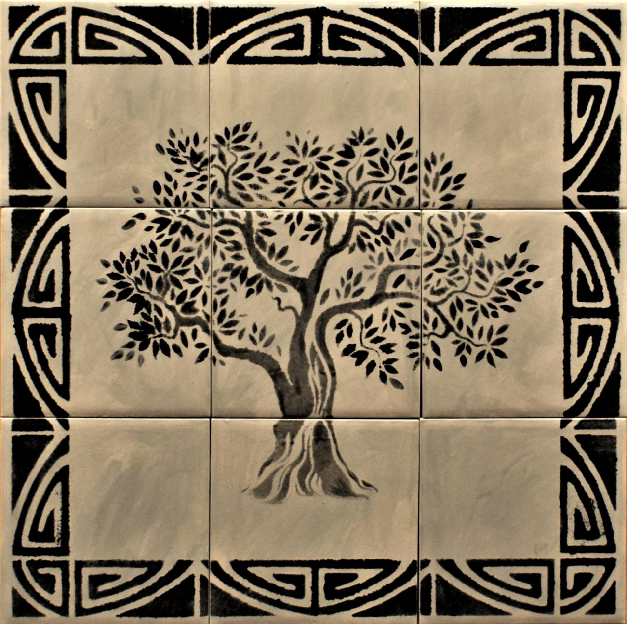 Tile mural Tree of Life Handmade Ceramic Tile. Etsy