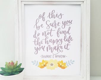 Thomas S Monson - Etsy