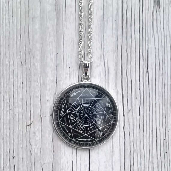 925 Silber Anhänger Amulett Erzengel-Siegel Gabriel