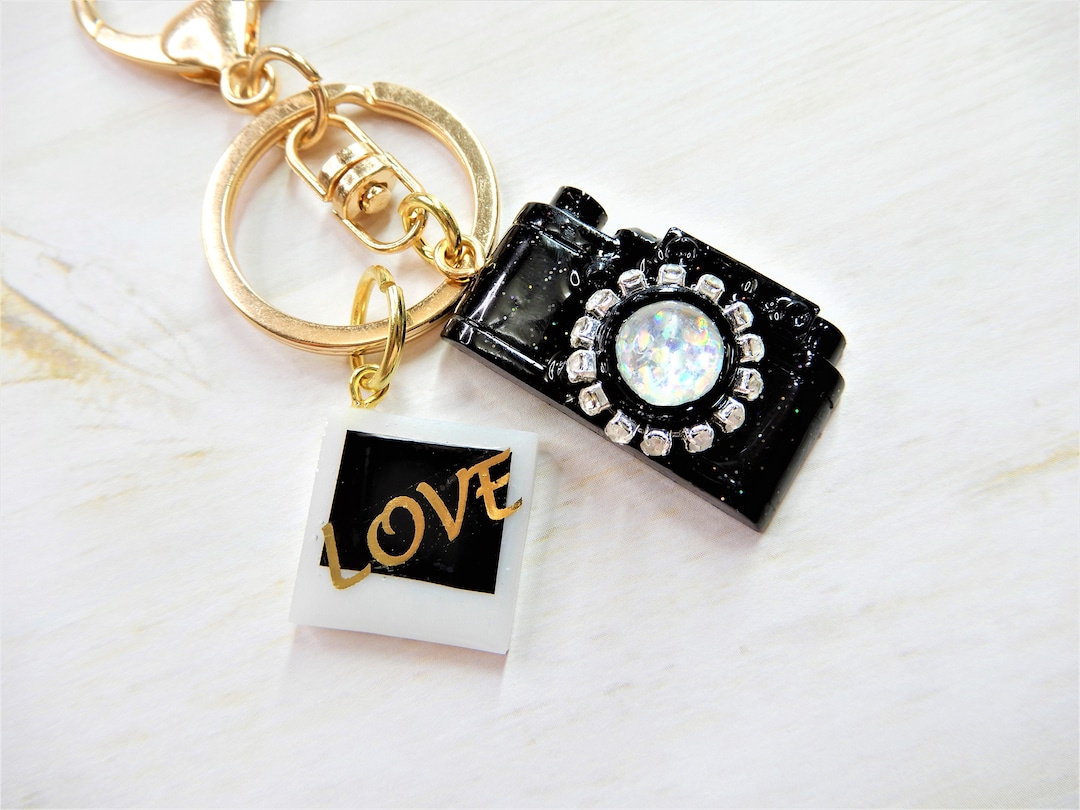Camera & Photo Film Keychain, Camera Keychain, Camera Keyring, Travel