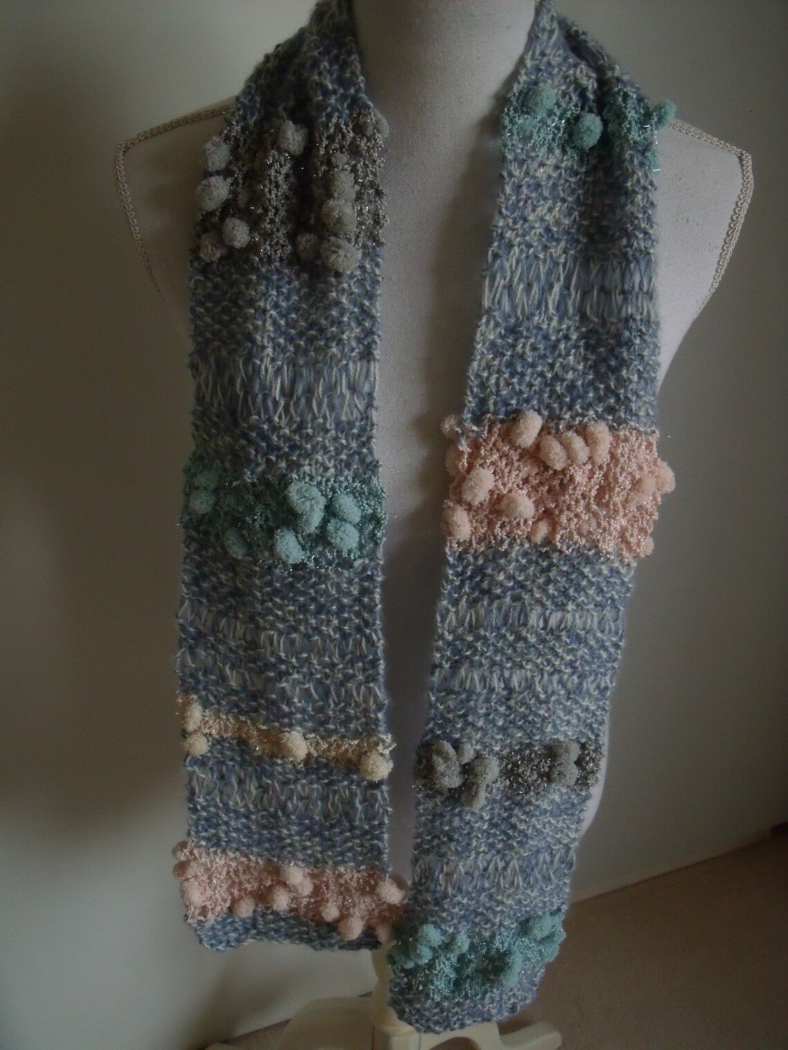 soft blue scarf