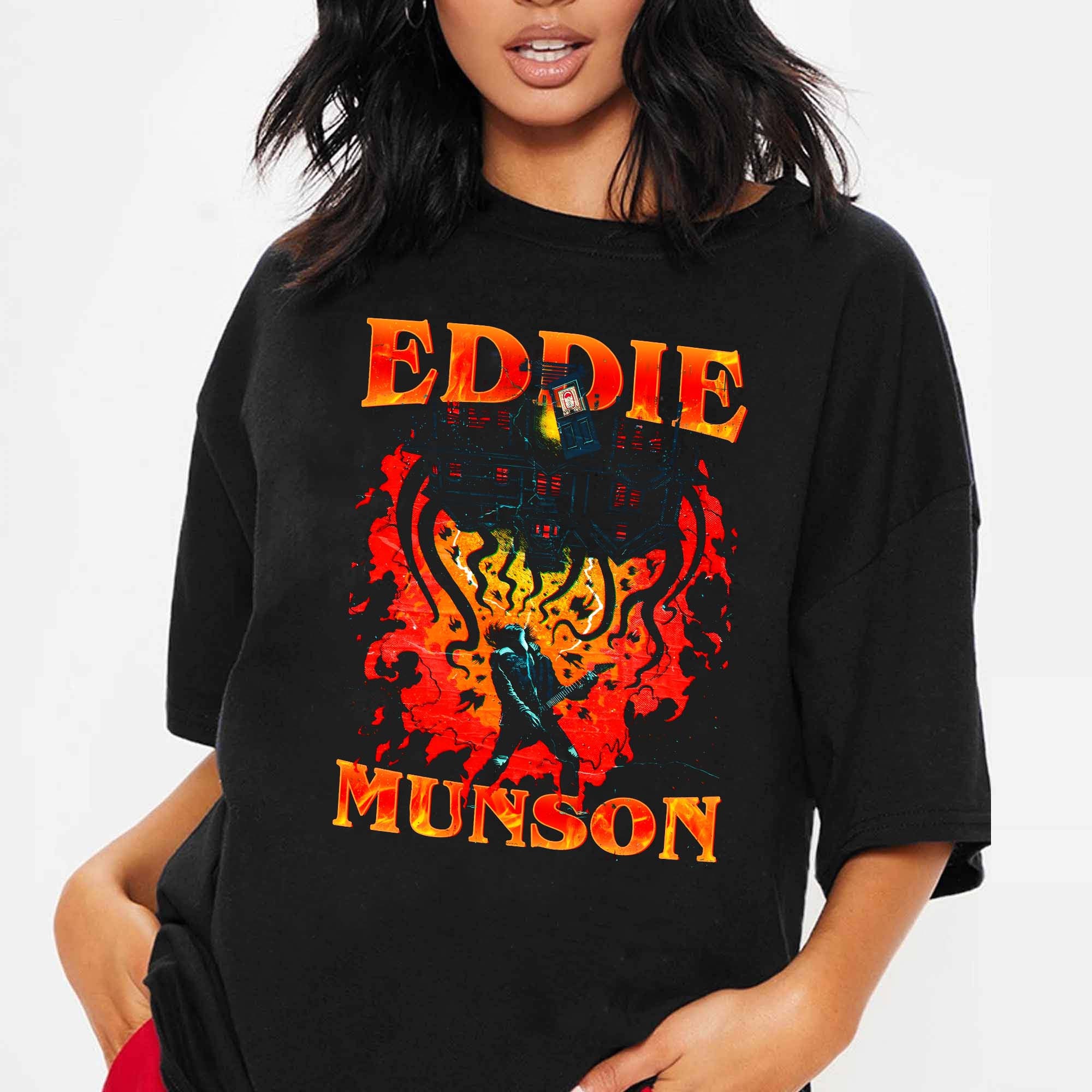 Discover Vintage Eddie Munson Shirt,  Metal Dude Eddie Shirt, Steve Harrington Shirt, Joseph Quinn Shirt