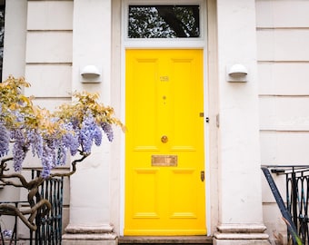 Mellow Yellow LDN London Print: Fotografía de puerta de Londres