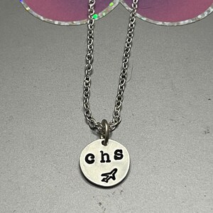 Airport code necklace, hand stamped jewelry, airport jewelry, airplane, passport jewelry, flight attendant gift, travel jewelry