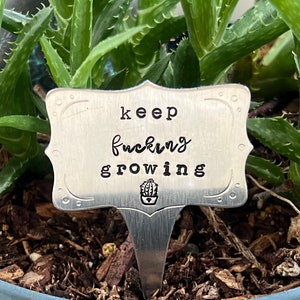 Aluminum plant markers, plant markers, plant marker, plant stakes, hand stamped plant markers, hand stamped metal plant stakes