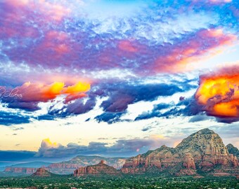 Sedona Arizona Print: Sedona sunrise Photography