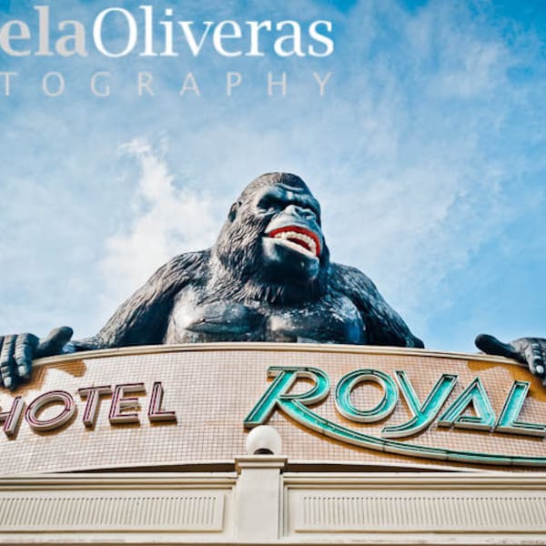 Okinawa photography, okinawa japan, love hotel, gorilla photography, Hotel Royal gorilla, okinawa, art print