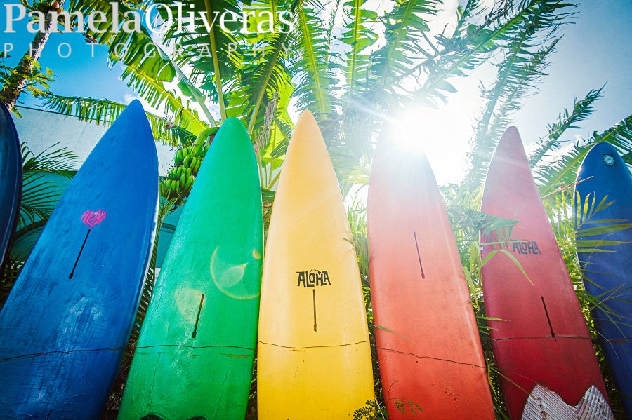 Paia Maui Hawaii tablas de surf Live Aloha aloha viajar Etsy