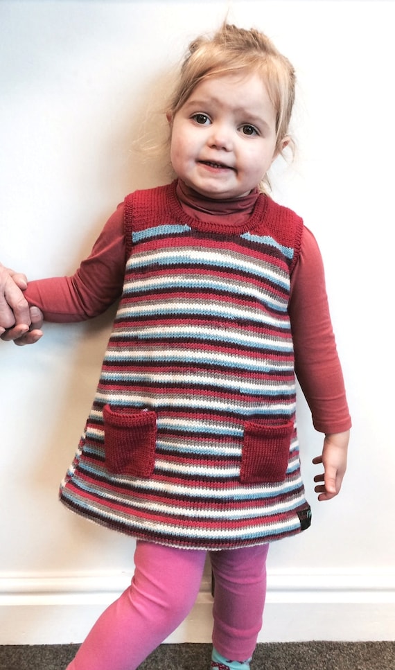 Pinafore Dress Knitting Pattern WM2023 - Etsy Singapore