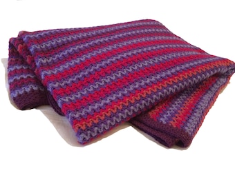 Pete's Big V-Stitch Crochet Blanket Pattern