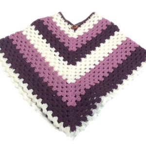 Kids Basic V Poncho Crochet Pattern WM2042 image 2