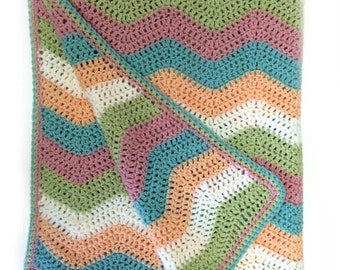 Ripple Baby Blanket Crochet Pattern WM2039