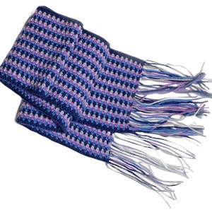Super Stripe Beginner Scarf Crochet Pattern WM2094